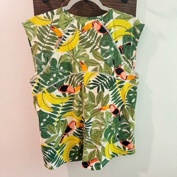 Duluth Trading Co Tropical Toucan Print Swim Top Size 18 - Picture 3 of 3